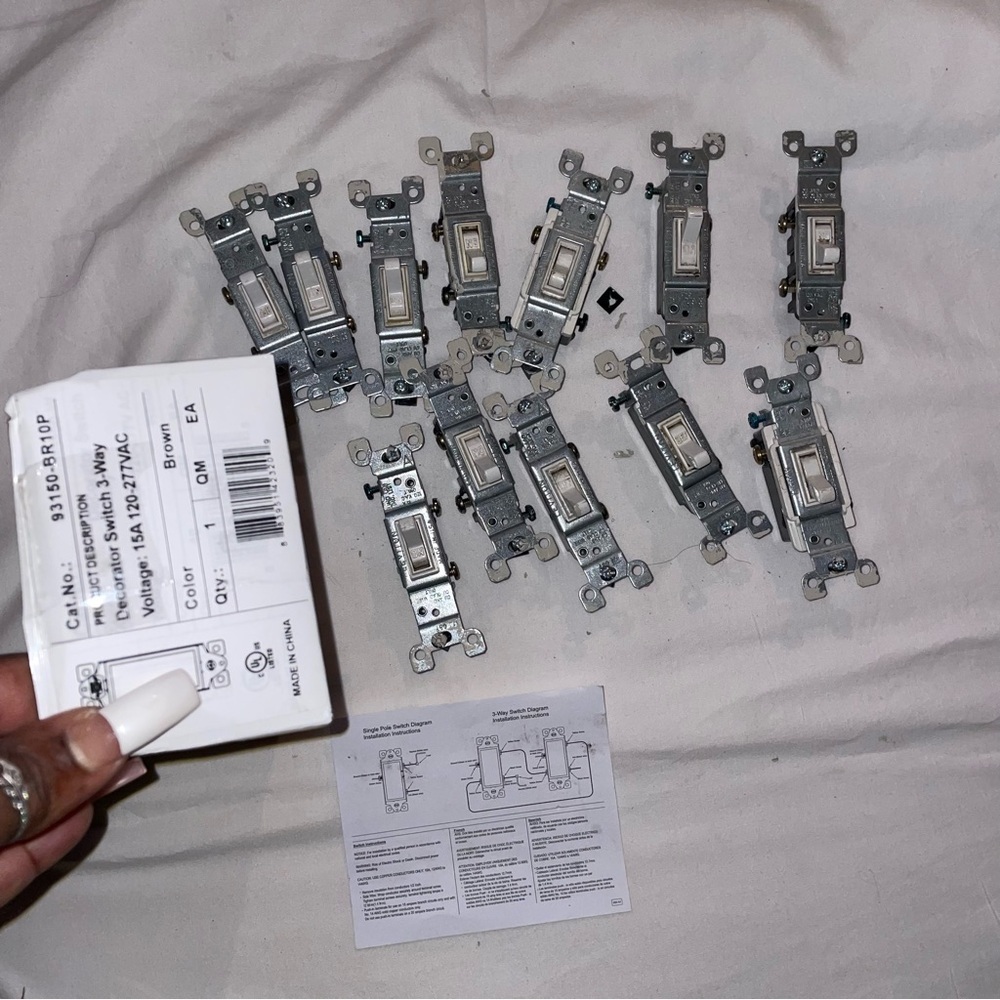 Gray Light Switch Set